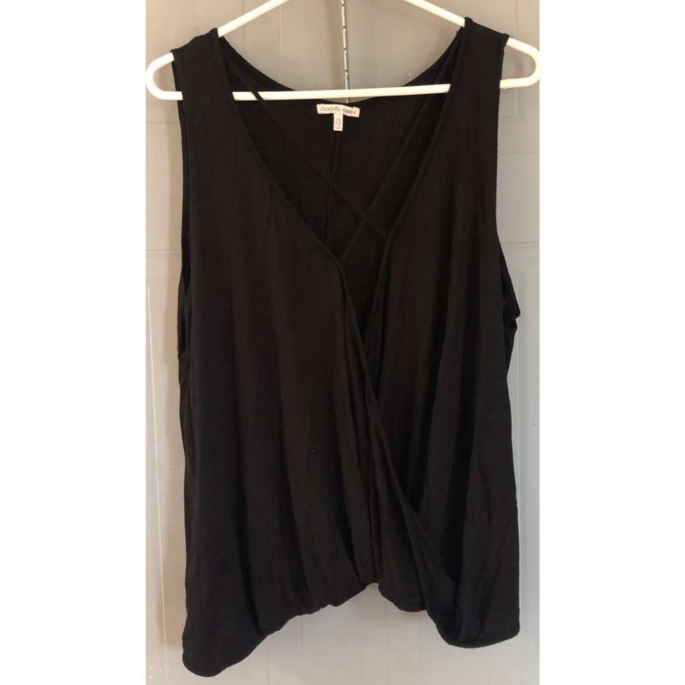 CHARLOTTE RUSSE SLIT FRONT TANK